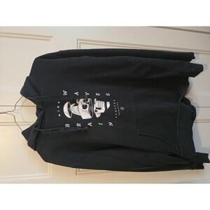 Chomp Black Hoodie with Skull Graphic